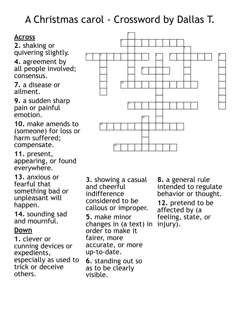 make amends crossword