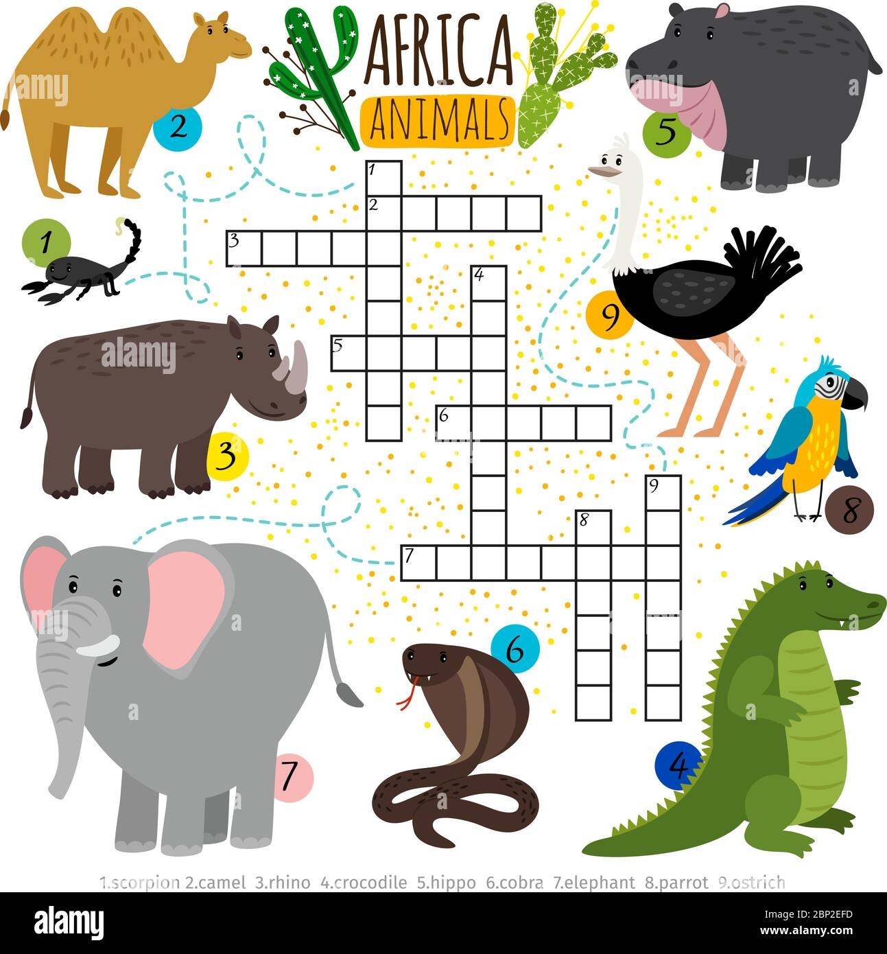 African Animals Crossword Vector Cross Words Searching Puzzle Game For Kids With Africa Safari Animal Set For Study Book Stock Vector Image Art Alamy African Animals Crossword Vector Cross Words Searching Puzzle Game For Kids With Africa Safari Animal Set For Study Book Stock Vector Image Art Alamy
