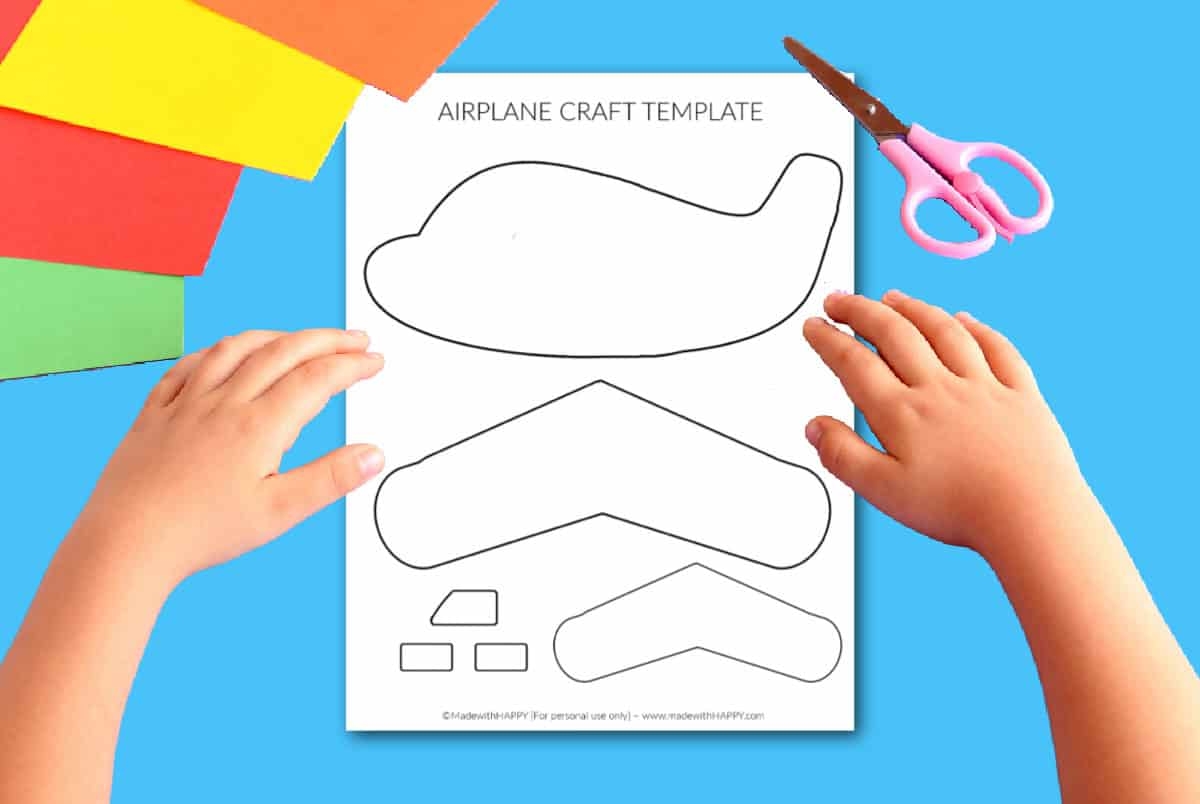 Airplane Craft Easy Paper Craft Made With HAPPY Airplane Craft Easy Paper Craft Made With HAPPY