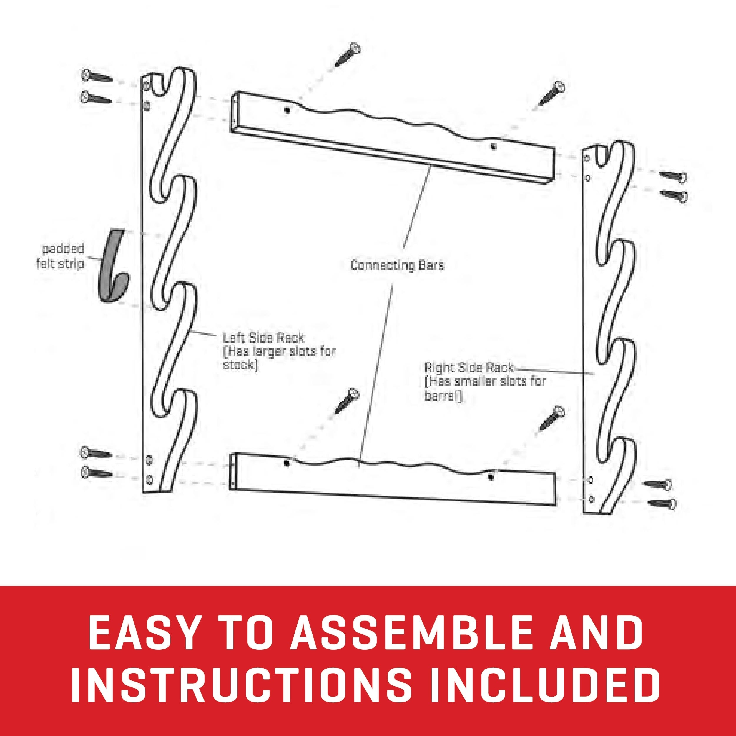 Allen Company Wood Gun Rack With 4 Hooks Brown Indoor Use Solid Wood Construction 24 5 in X 24 5 in X 4 25 18550 At Lowes