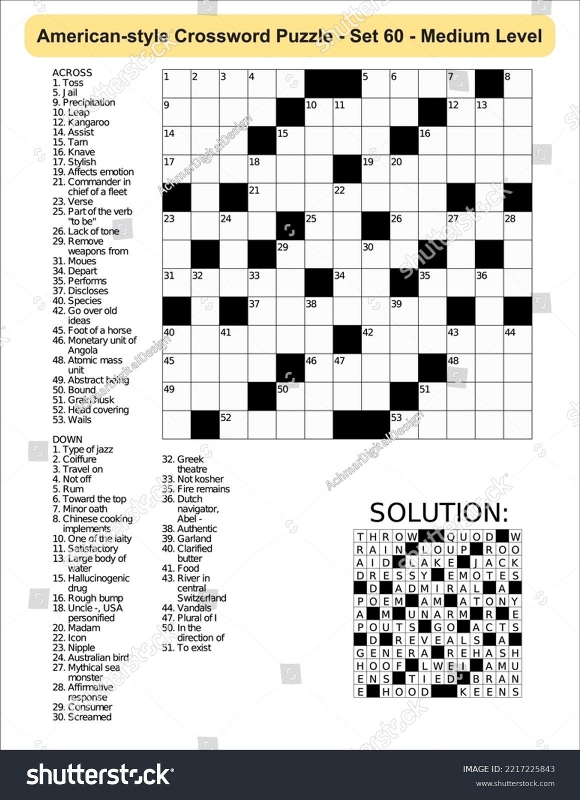 jazz type crossword clue