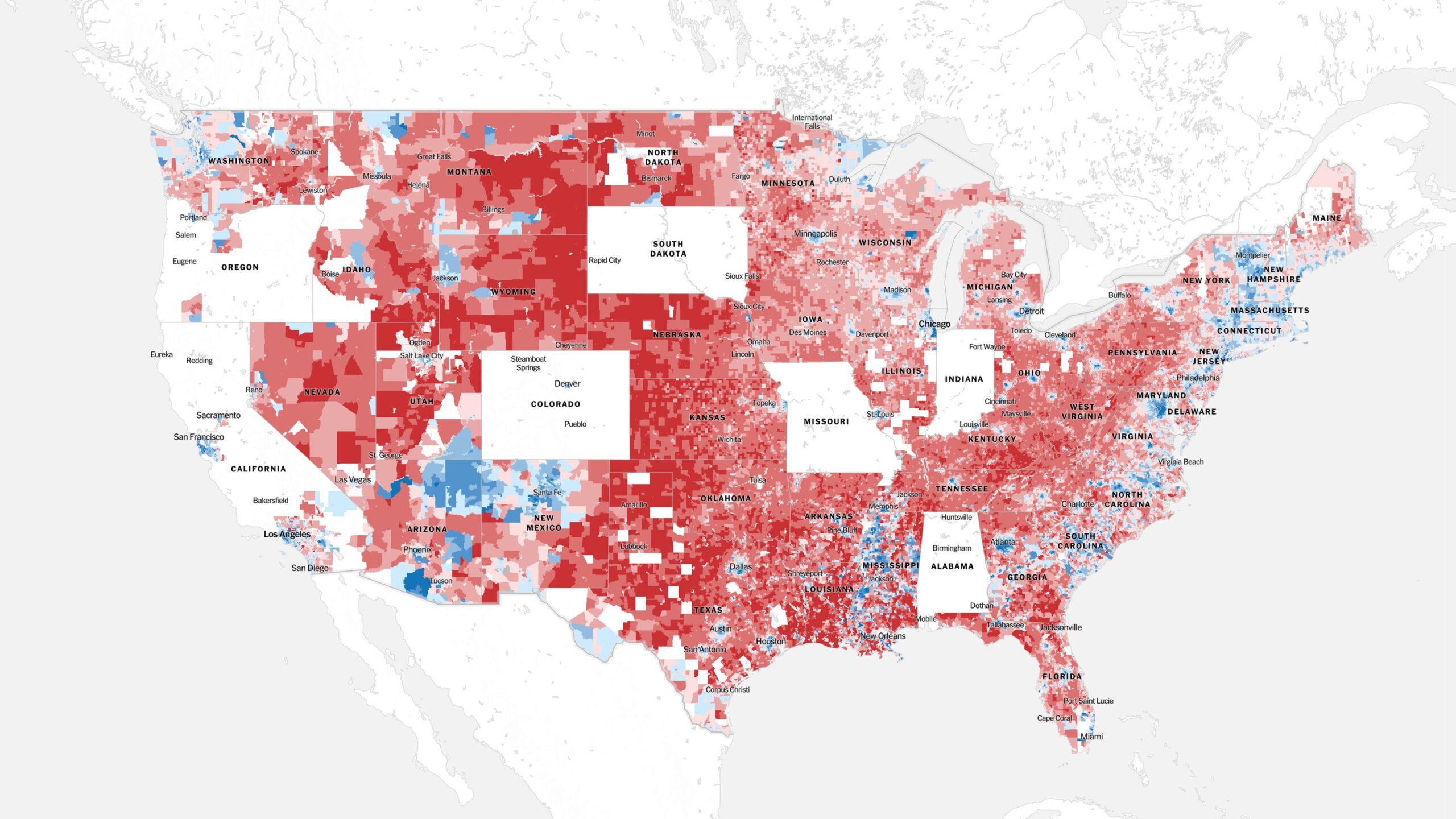 An Extremely Detailed Map Of The 2024 Election Results Trump Vs Harris The New York Times