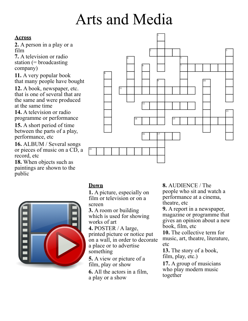 Animation Crossword WordMint