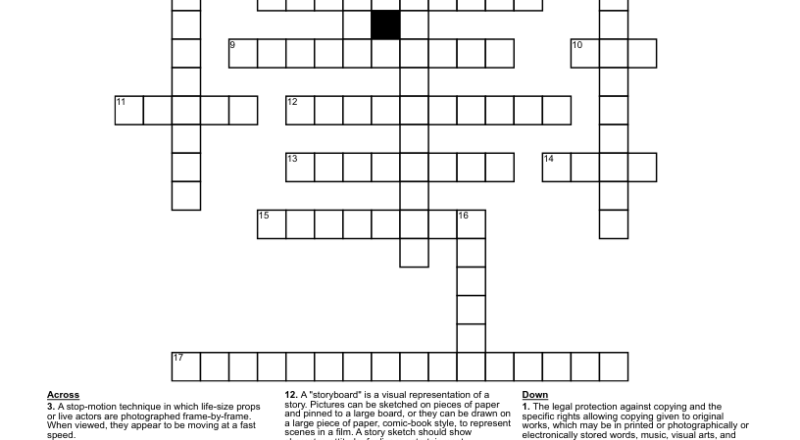 Animation Crossword WordMint