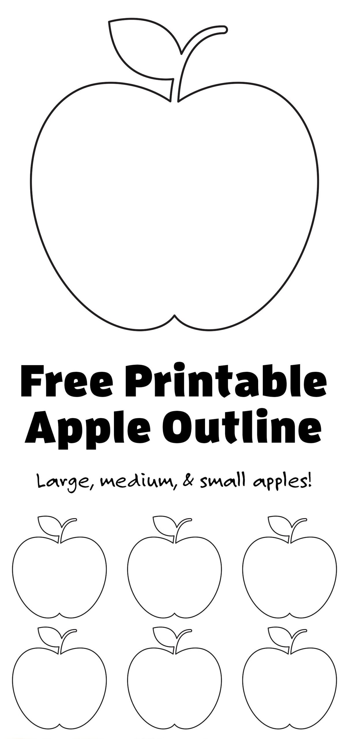 free printable apple template