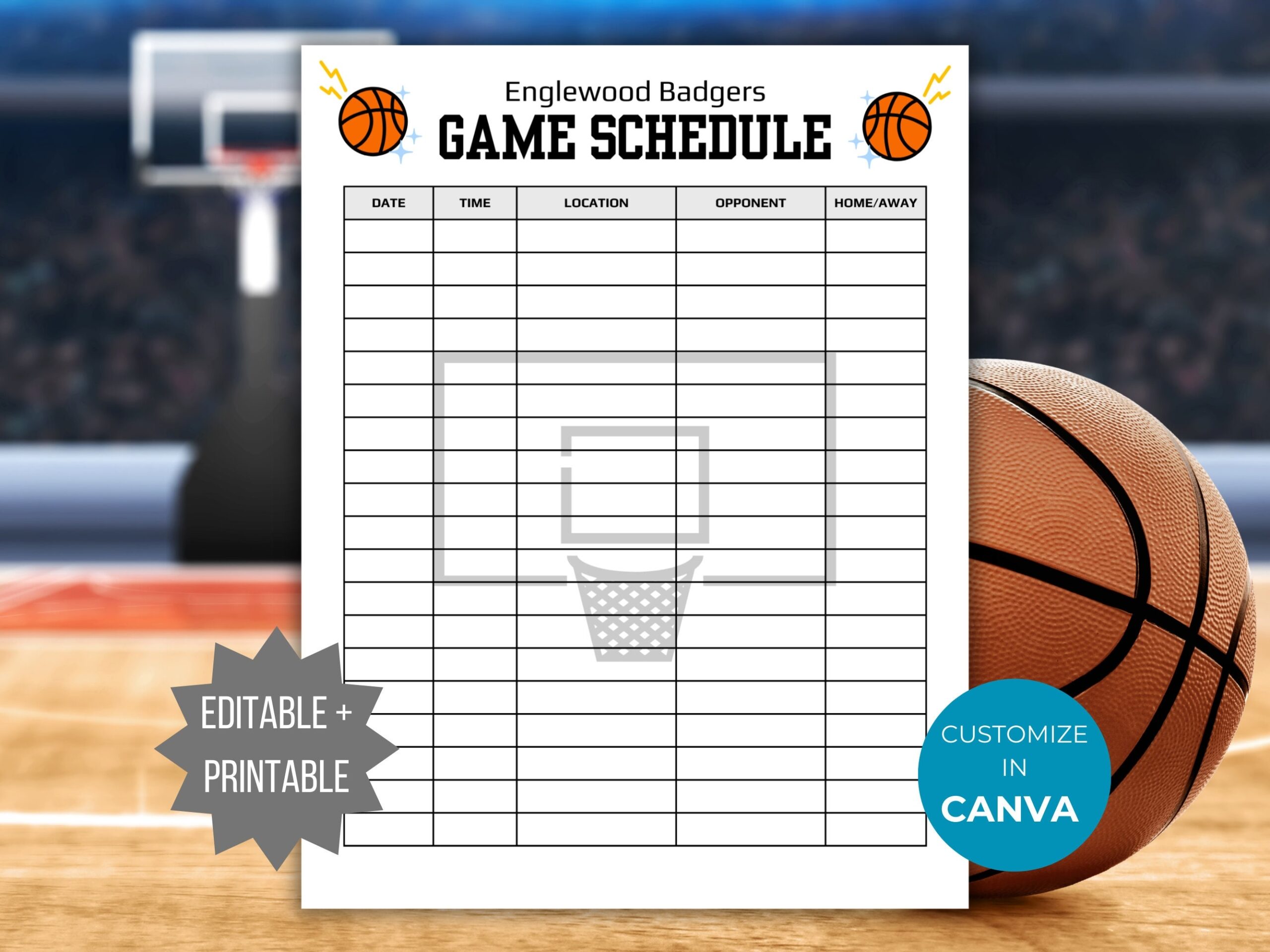 basketball template printable