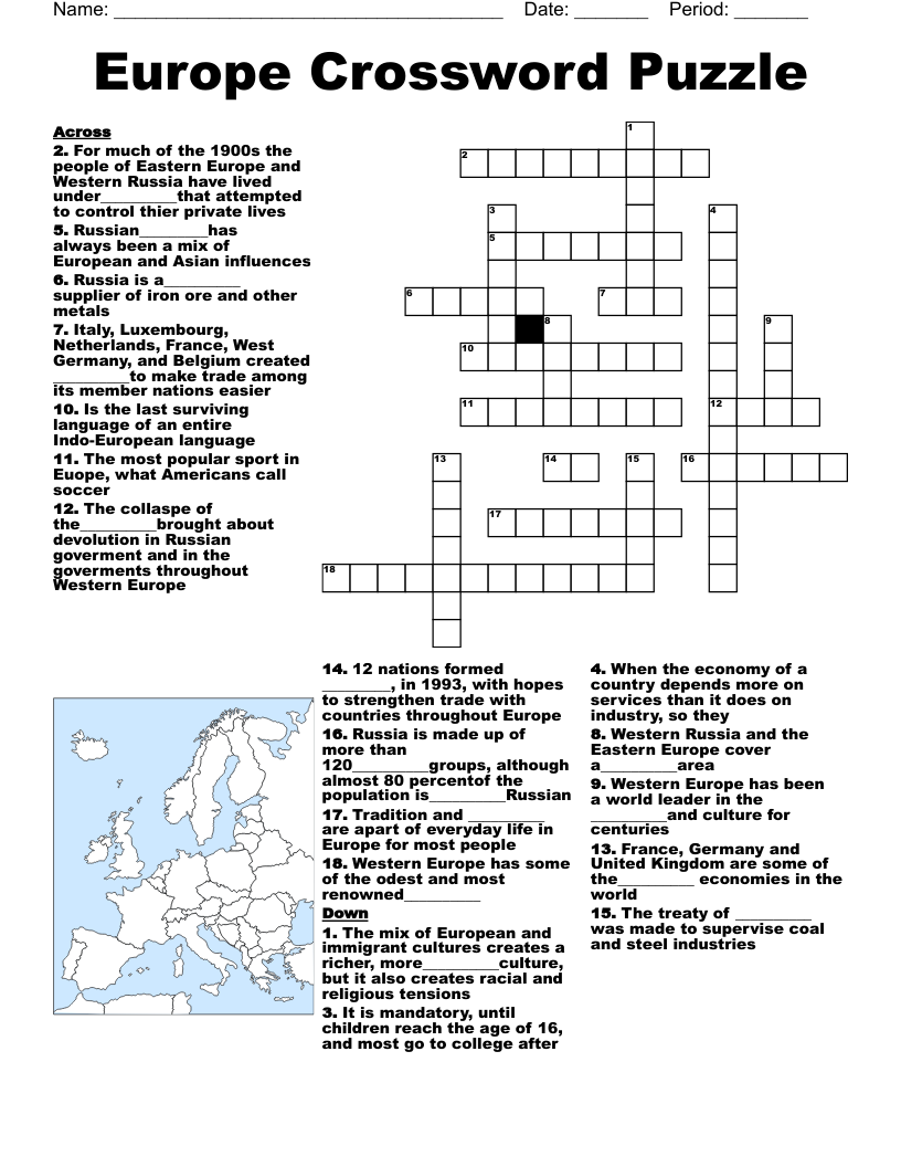 Belgium Crossword WordMint