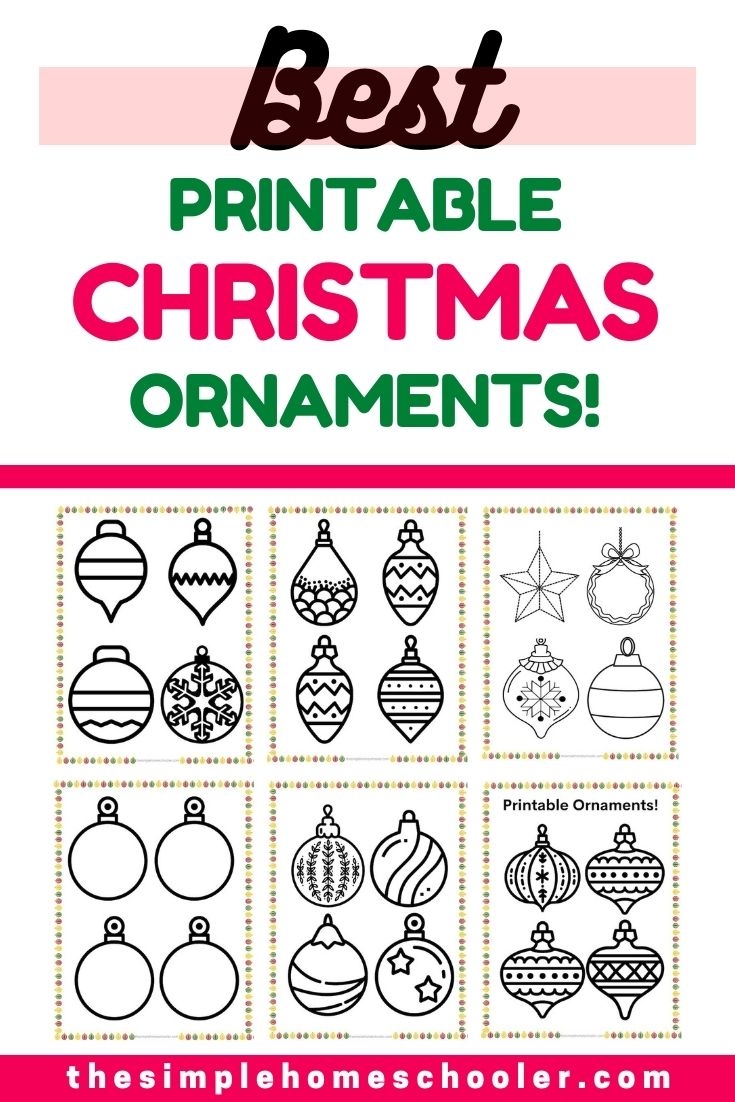 Best Printable Christmas Ornaments Free Beautiful The Simple Homeschooler