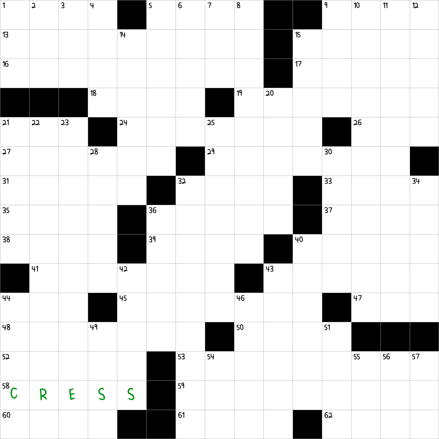Bitter Green NYT Crossword Clue October 4 2024