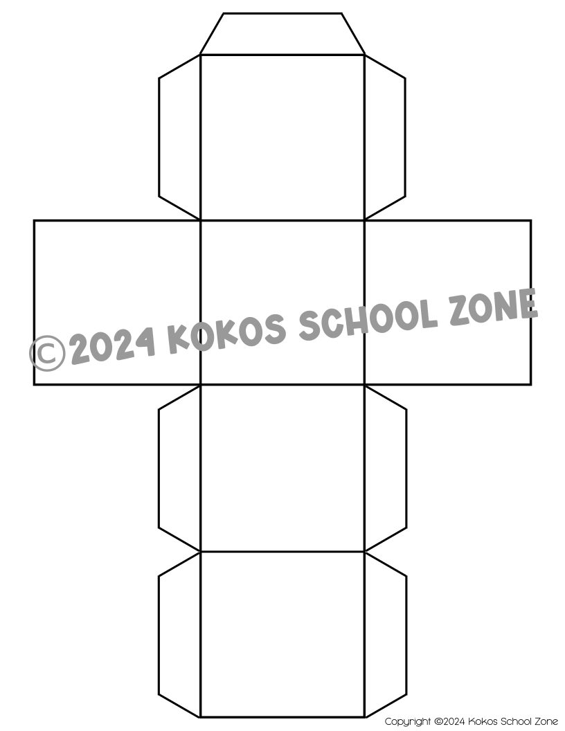 printable cube template