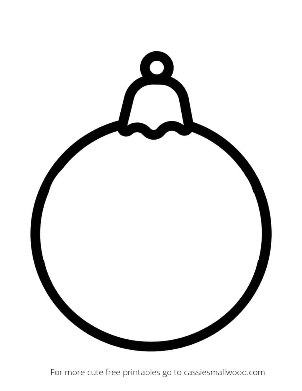 free printable ornament template