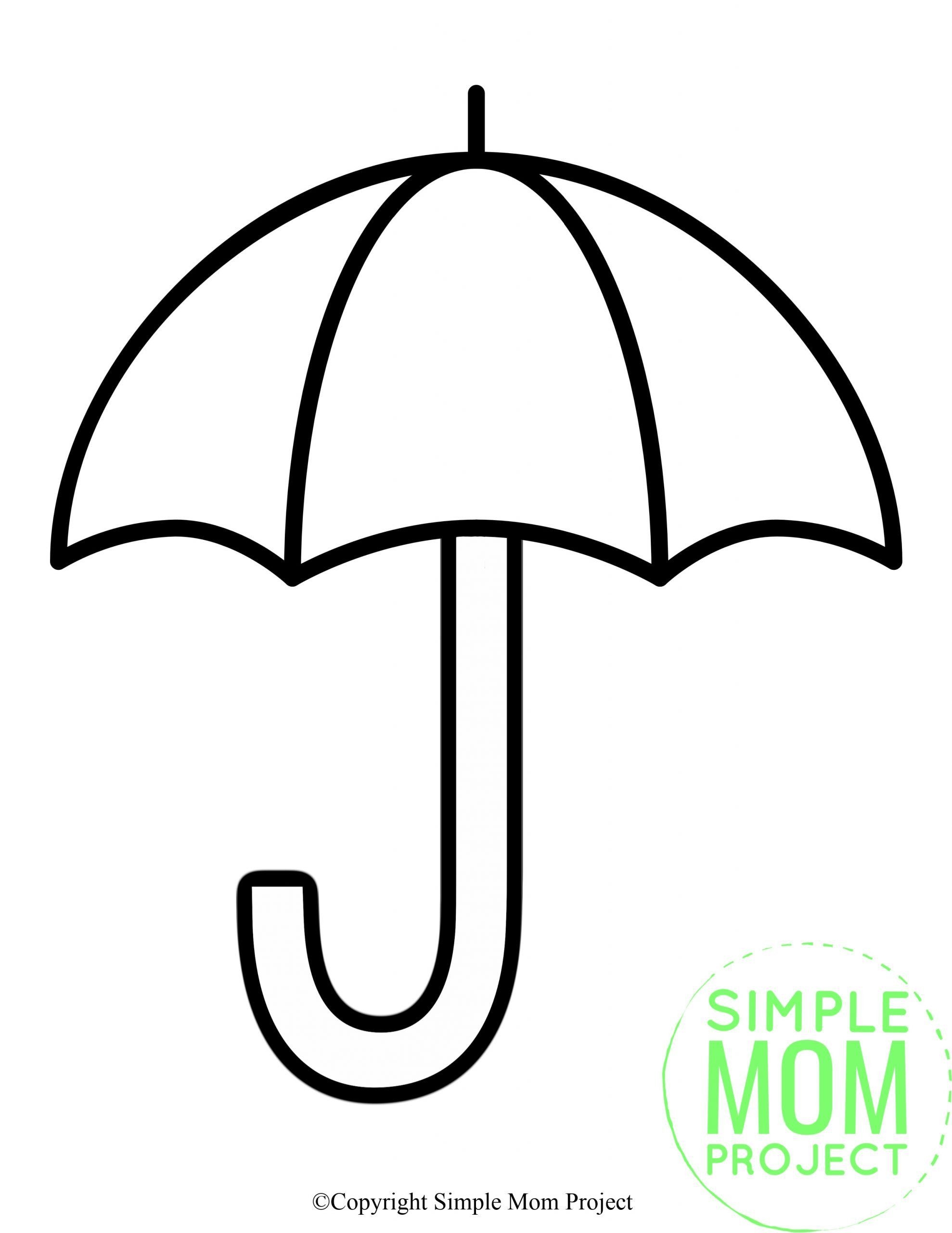 printable umbrella template