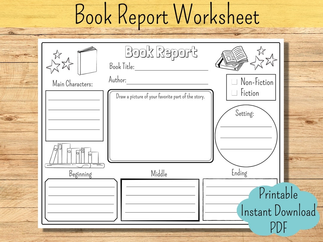book report template printable book report template printable