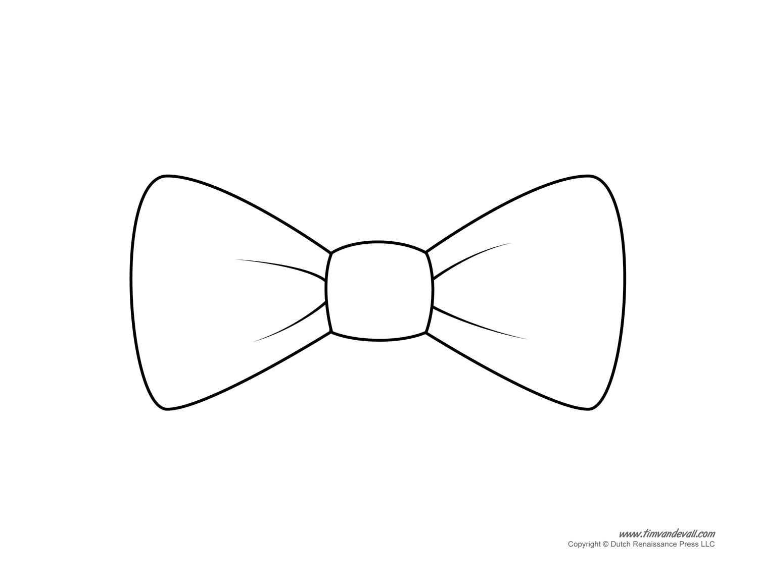 Bow Tie Template Tim s Printables