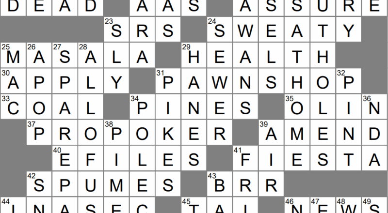 Brand Whose Name Derives From The Greek For water Nymph Crossword Clue Archives LAXCrossword