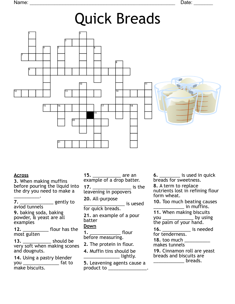 Breads Of The World Crossword WordMint