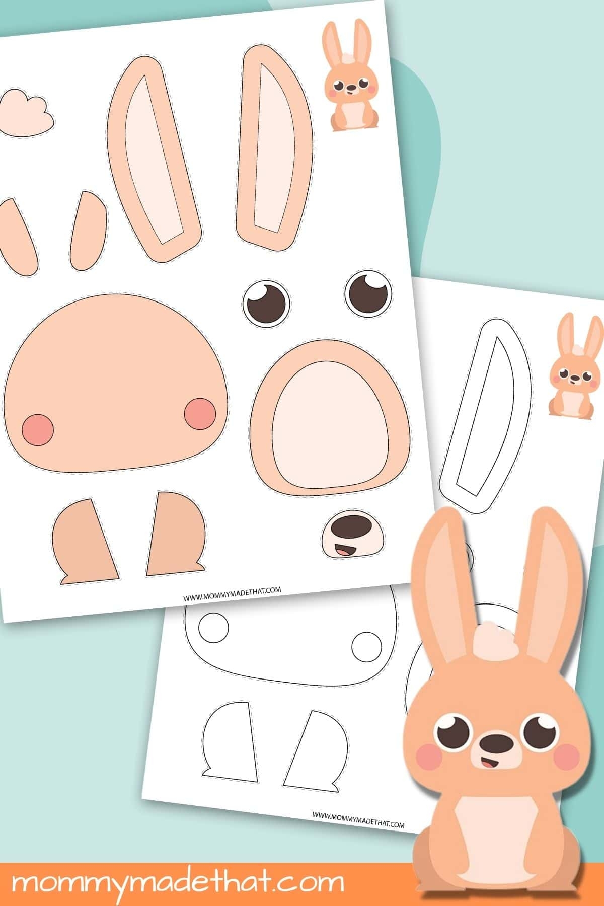 Build A Bunny Craft Grab The Free Printable 