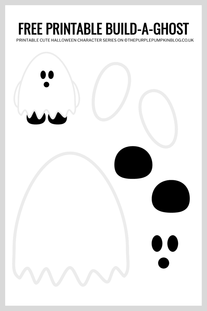Build a Ghost Free Printable Halloween Paper Ghost Template Build a Ghost Free Printable Halloween Paper Ghost Template