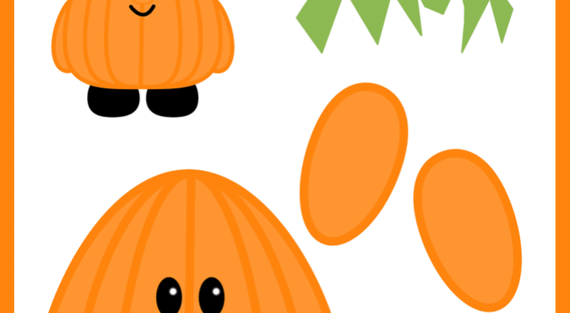 Build a Pumpkin Free Printable Halloween Paper Craft For Kids