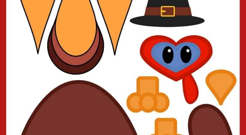 Build A Turkey Free Printable Paper Turkey Template