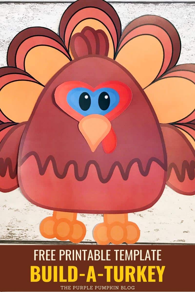 Build A Turkey Free Printable Paper Turkey Template