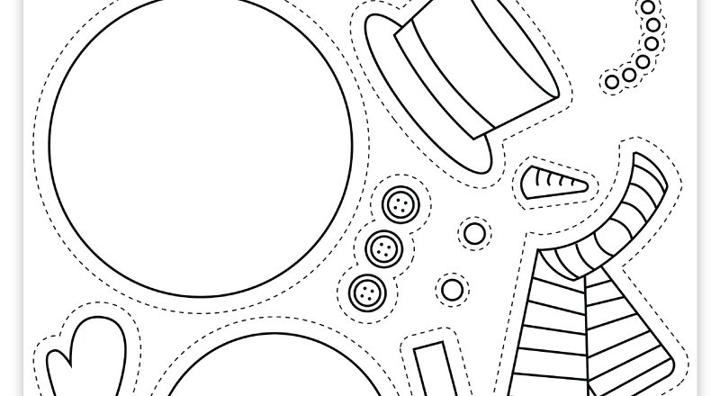 Build Your Own Snowman Free Printable Pjs And Paint