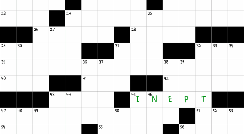 Bumbling NYT Crossword Clue October 21 2024
