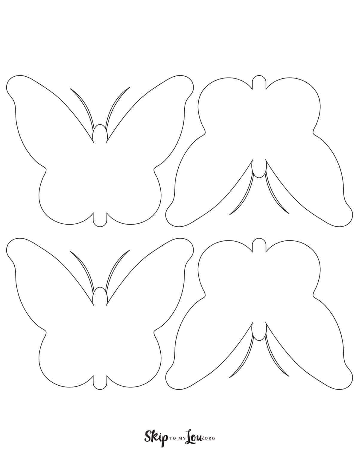 Butterfly Outline Skip To My Lou Butterfly Outline Skip To My Lou