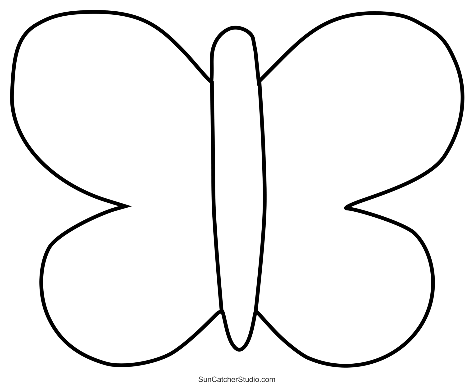 free printable butterfly template