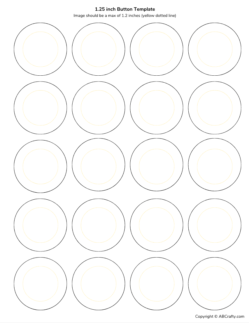 Button Template In 4 Sizes Free Download AB Crafty Button Template In 4 Sizes Free Download AB Crafty