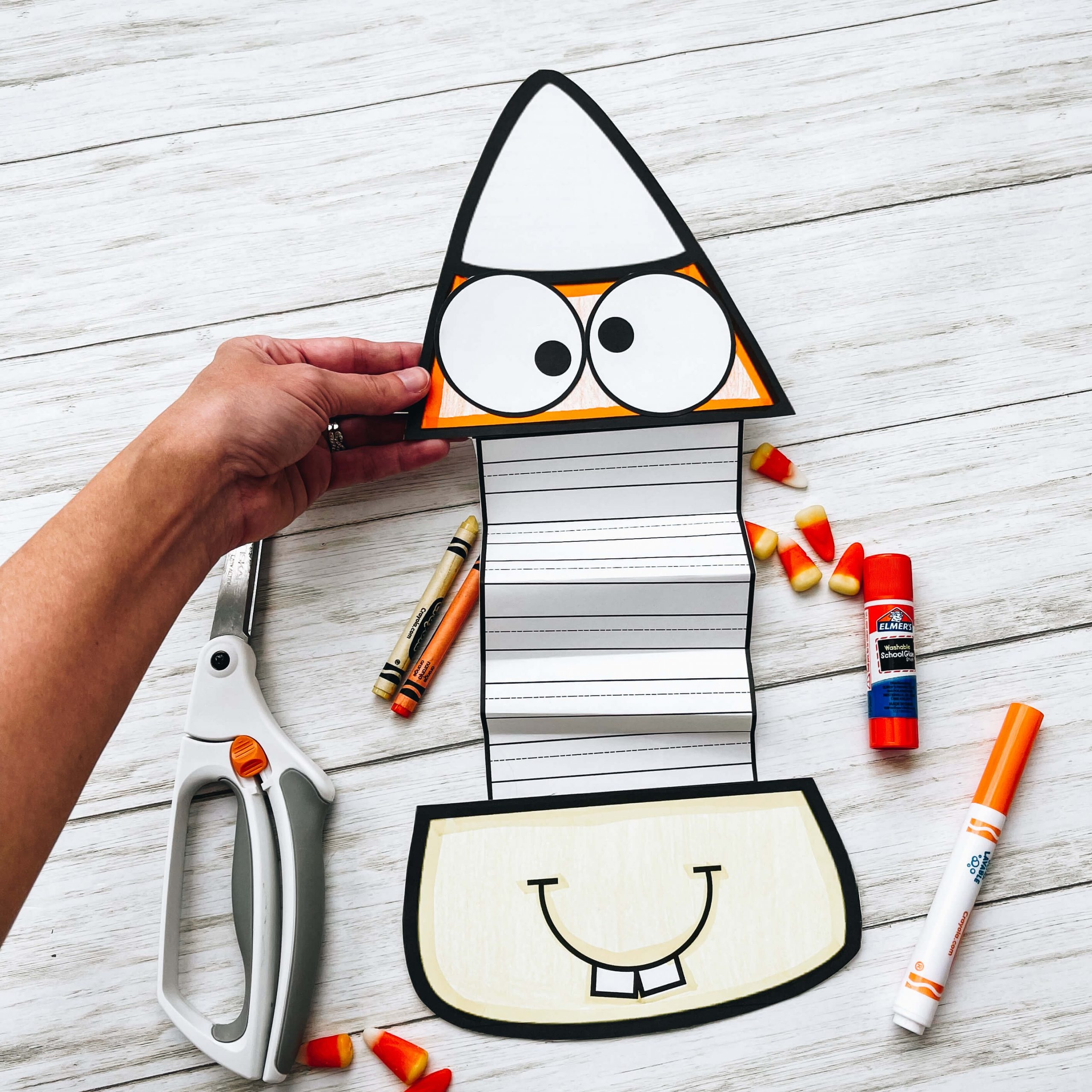 candy corn printable template