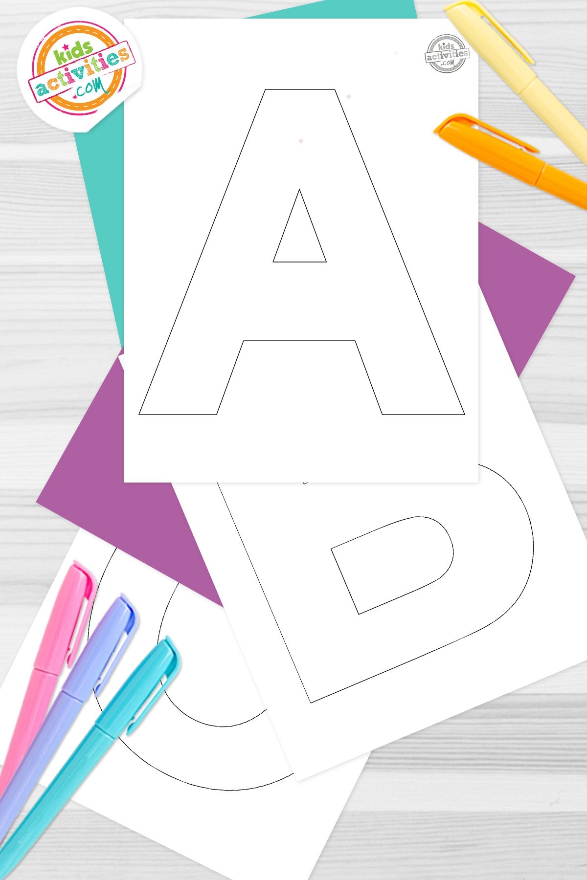 letter a template printable