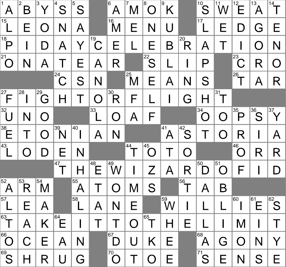 Certain English Collegian Crossword Clue Archives LAXCrossword Certain English Collegian Crossword Clue Archives LAXCrossword