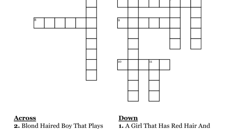 Charlie Brown Characters Crossword WordMint
