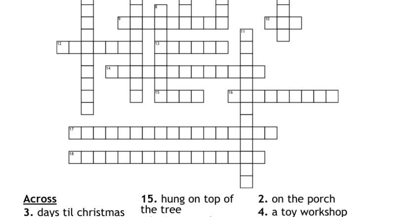 Christmas Crossword WordMint