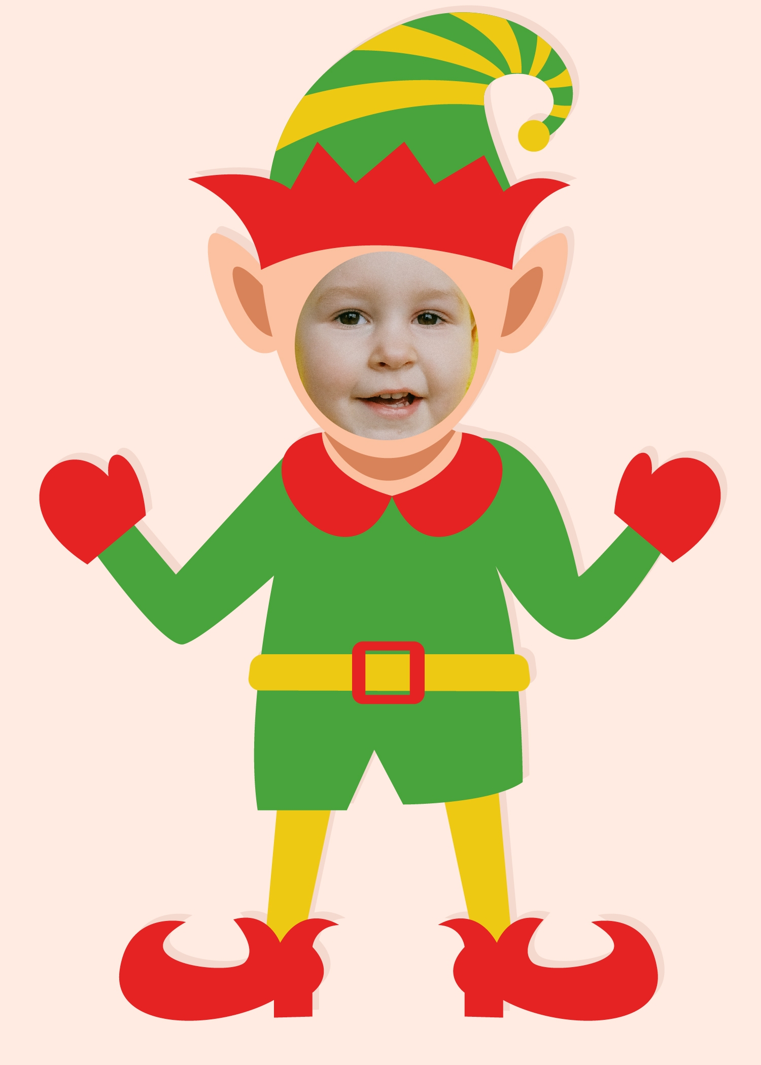Christmas Elf Template For Photo In JPG PNG PSD SVG Download Template 