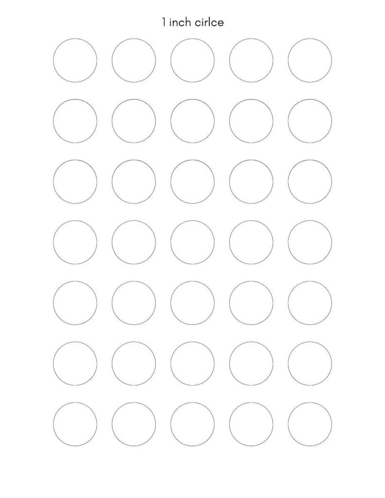 printable circle template
