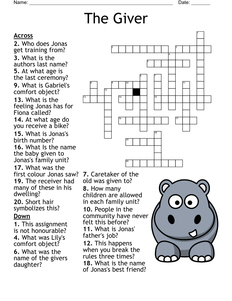 Classical Period Crossword WordMint