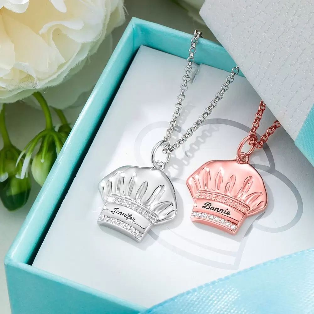 Clue 4 Letters Custom Necklace For A Chef Crossword Sterlng Slver Chef Charm Necklace Chef Charm Necklace Chef Word Clue 9 Letters