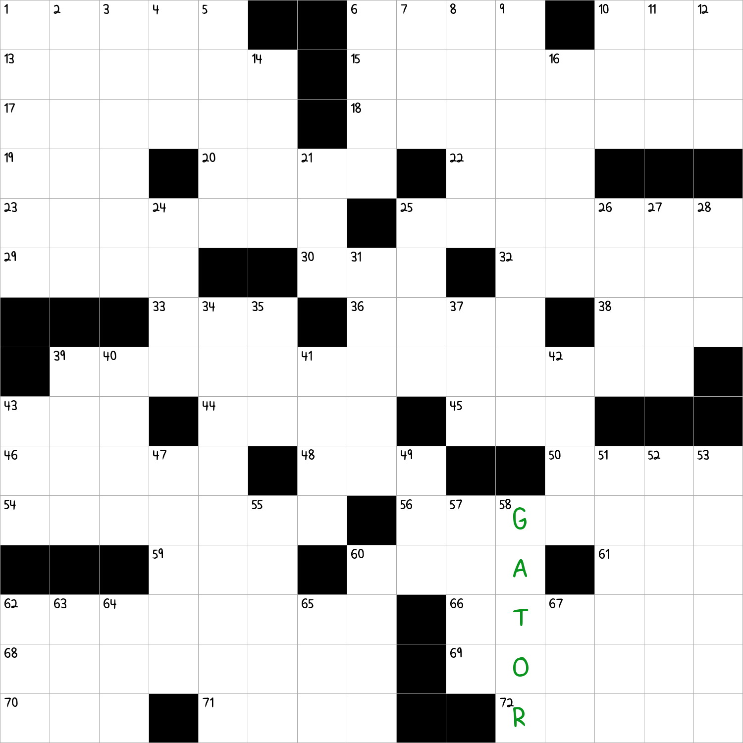 College Athlete Who Plays In The Swamp NYT Crossword Clue December 24 2024