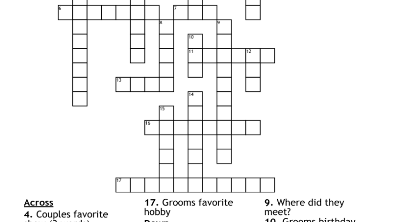Couples Crossword WordMint