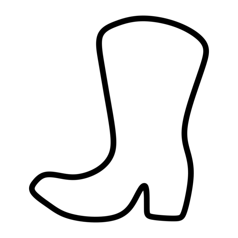 cowboy boot printable template
