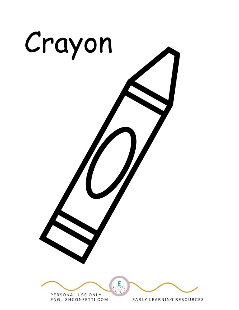 crayon template printable