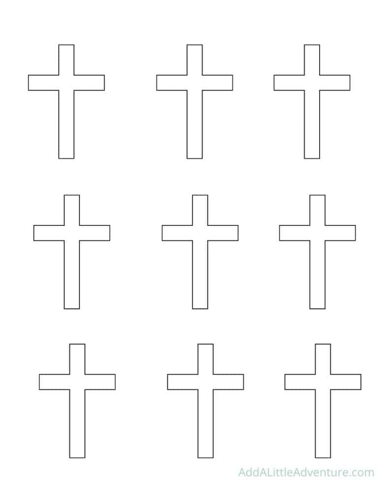 Cross Outlines Printables For Coloring Pages Stencils More