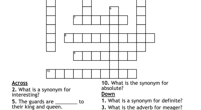 Crossward Puzzle Crossword WordMint