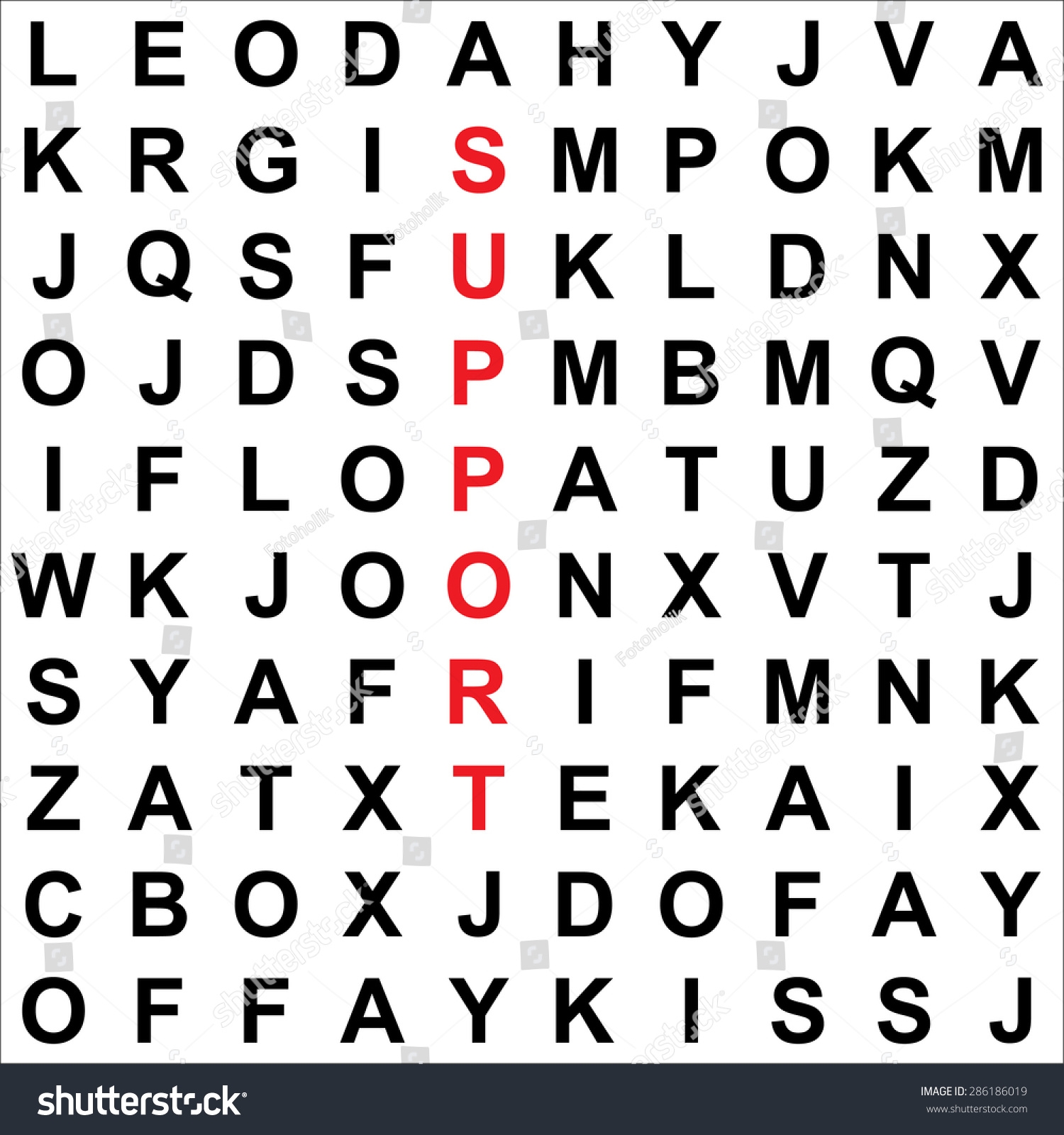 Crossword 8 Way Concept Vector Isolated Stock Vector Royalty Free 286186019 Shutterstock