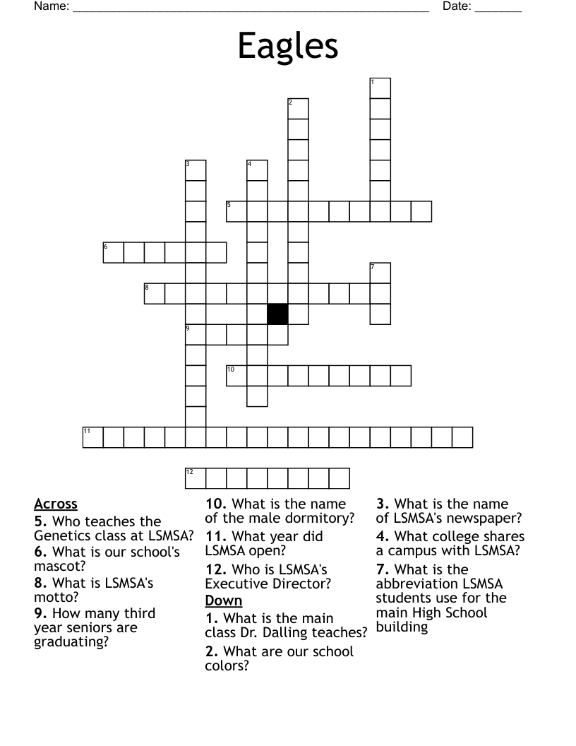 Crossword Clue Eagles Nest