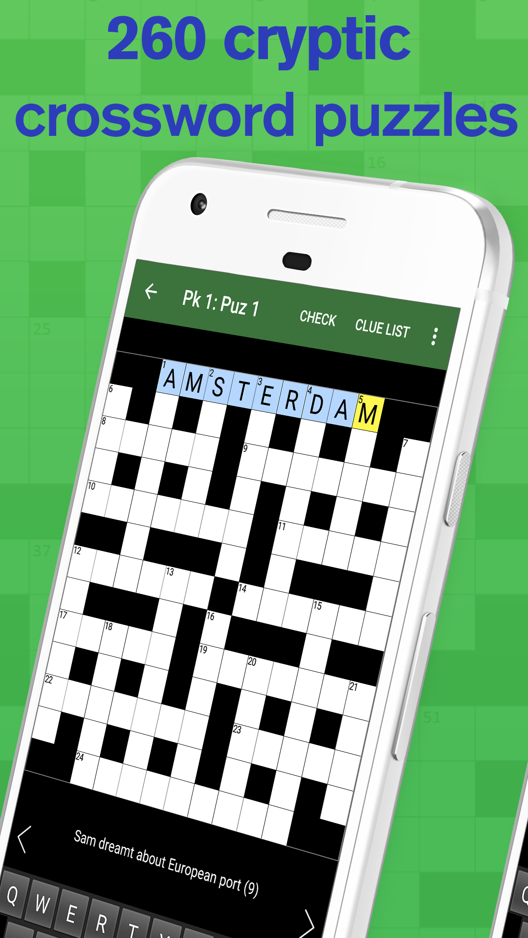 checking crossword clue