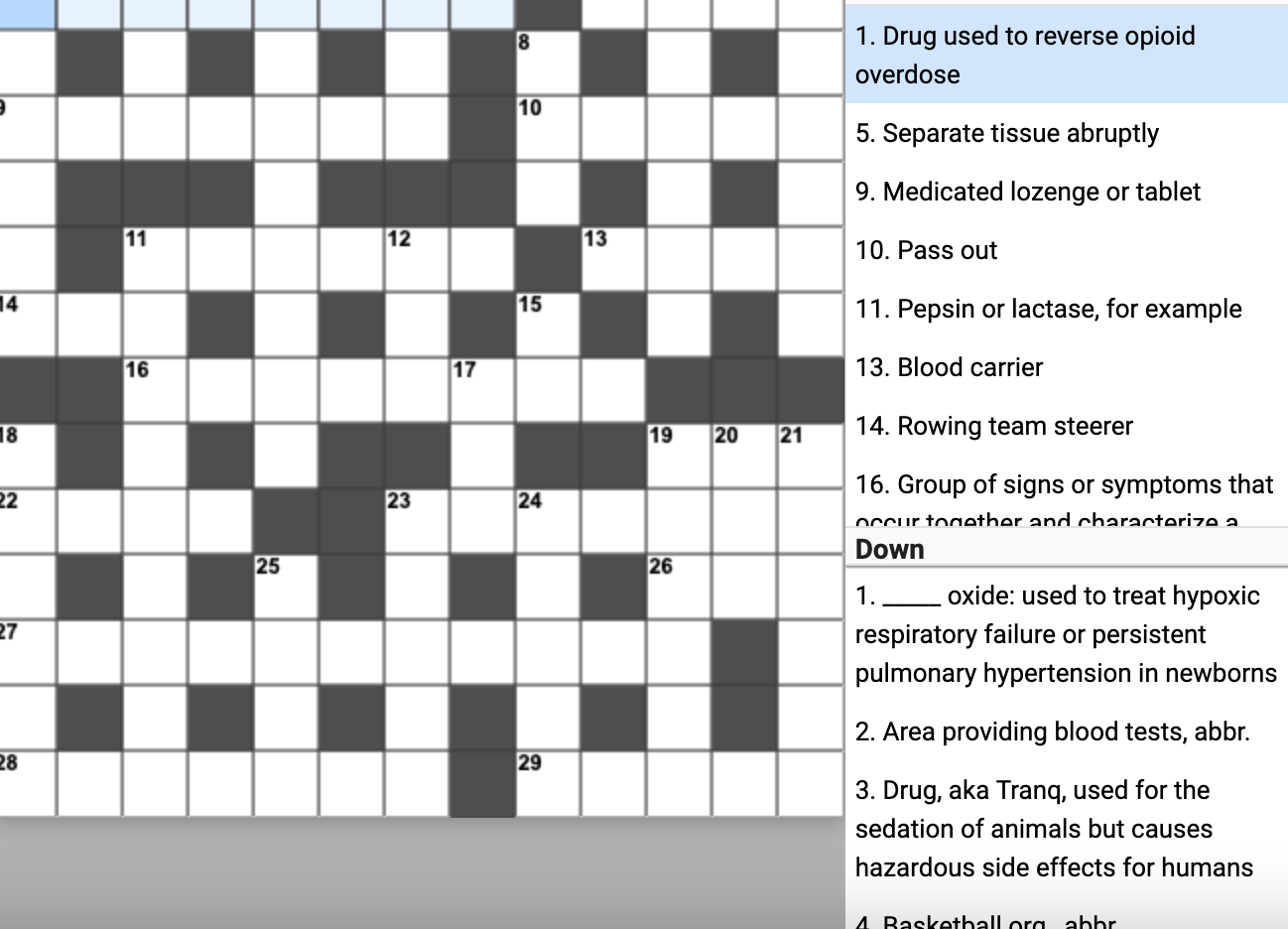 Crossword Puzzle 62 This Is Your Brain On Drugs Crossword Puzzle 62 This Is Your Brain On Drugs