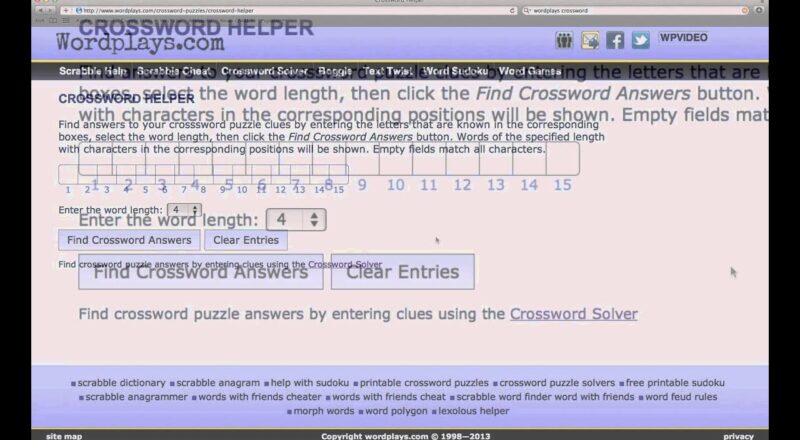 Crossword Solver YouTube